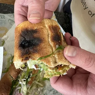 Burnt bread