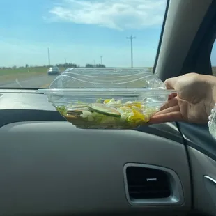 i paid 10 dollars for a few pieces of lettuce.