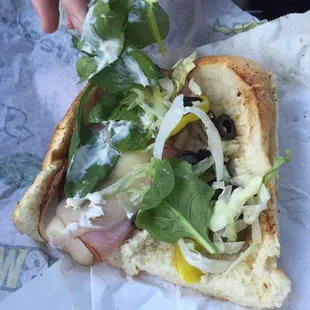 Disappointing sandwich toppings