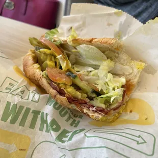 Italian B.M.T. -on Italian herb and cheese