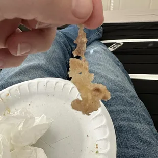 Gross jiggly fat from the steak