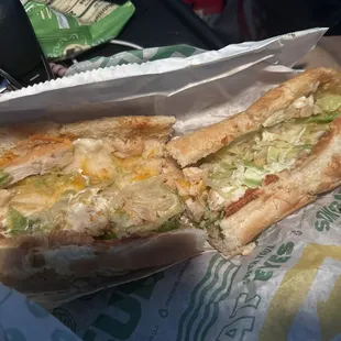 Horrible chicken sandwich.