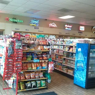 the inside of a grocery store