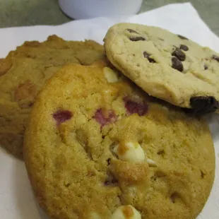 rasberry, chocolate, &amp; peanut.