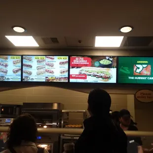 Video menus - very Vegas