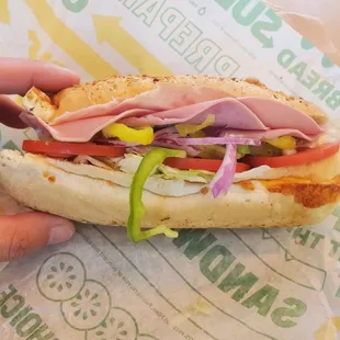 6 inch cold cut combo