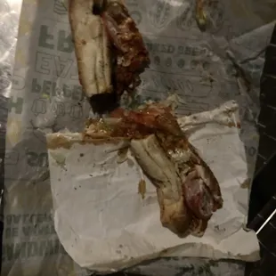 I have not took a bite out of my sub by the way