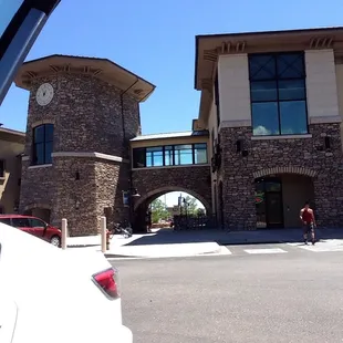 Back entrance to subway