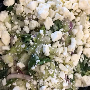 Make any sandwich into a salad. They chop it up for you.