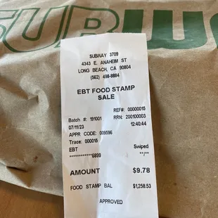 My receipt showing I was charged $1.59 more than I should have been.