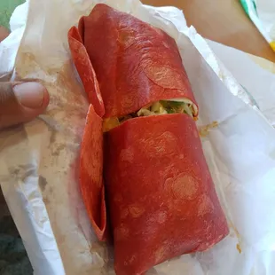 Chicken habanero wrap