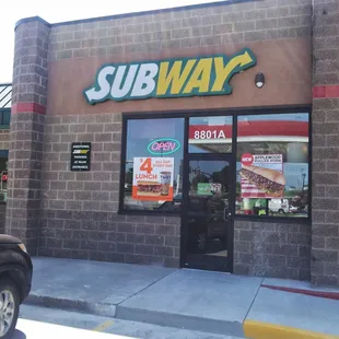 The front of the store, just left of the 7-Eleven