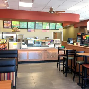 Counter and Dining Area
