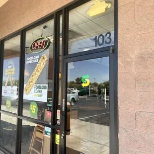 Storefront for subway