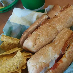 Meatballsub and Cool Ranch Doritos.