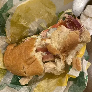 Cold Chicken &amp; Bacon Ranch Melt