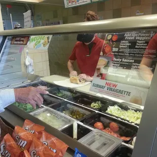 My Grandpa&apos;s sandwich being made