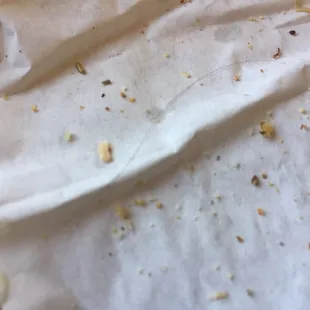 Hair that was in my sandwich!
