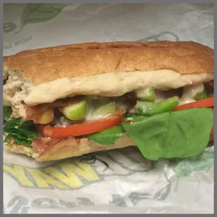 Used "Subway CA" app for this Autumn Apple Chicken sub. Soooo good!