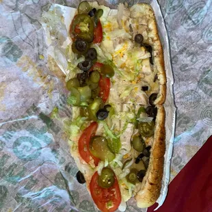 This was supposed to be a Chicken &amp; Bacon Ranch.. I didn't ask for all the extra.