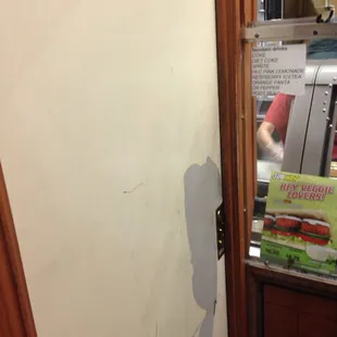 They need to unlock the door for you to sit down and eat...