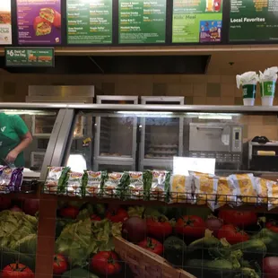 A small place to eat. About 5 tables to eat on. Hads restroom and a fountain drink.