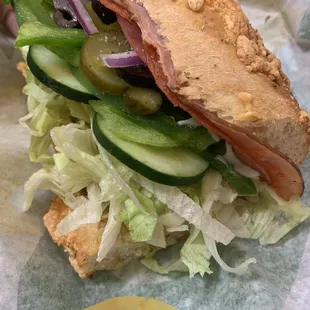 6in Italian BMT Sandwich on herb and cheese bread