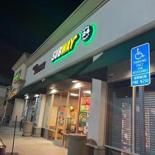 The sign that says 24 hours even though they are really open 12