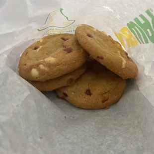 Raspberry cheesecake cookies.  I absolutely recommend to anyone with a sweet tooth!