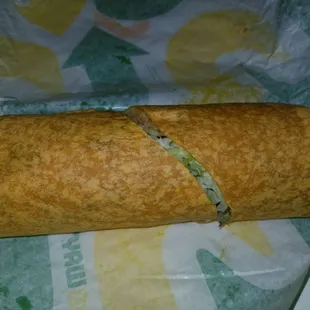 Chipotle steak and cheese wrap (6.99)