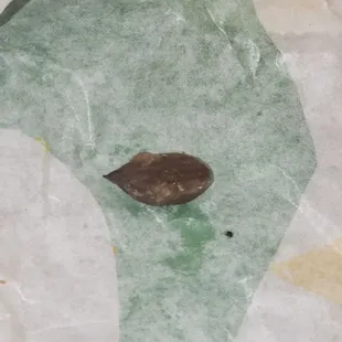 So this hard as a rock thing was in my sandwich! Thank God I didn't swallow it, whatever the hell it is!