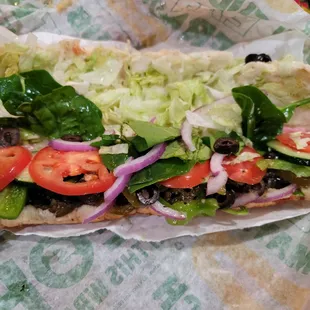 Cold cut combo with tons of olives! Yeeeeee!