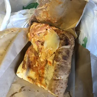 This is how my sandwich was packed LOL