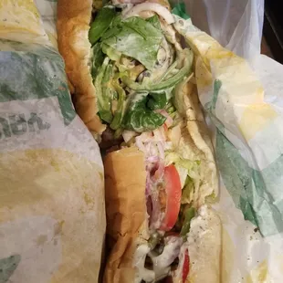 Veggie delight Italian bread $6.99