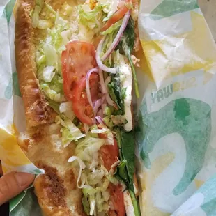 Egg&amp; veggie Italian sandwich $6.79