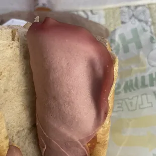 I ordered a cold cut combo last night and this is what I received. Ridiculous!!!