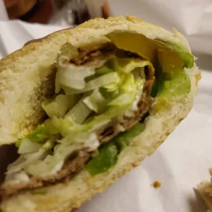 Um a Lettuce sandwich suppose to be A steak sandwich