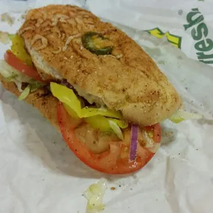 Eating with my Honey. Got lunch for grand girl after she get's out of Kinder. We're Krazy over our Nexus Subway!