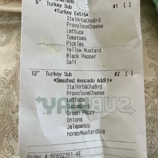 Order was correct on paper