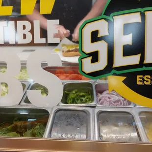 a sign for a subway sandwich shop