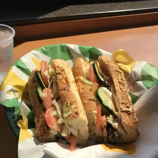 Turkey breast footlong on Italian herbs and cheese. Probably the best Subway sandwich I've ever had.