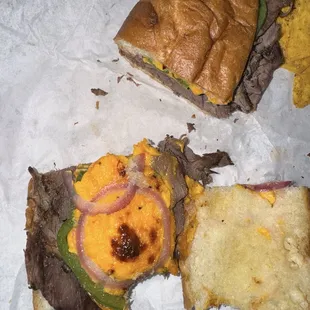 #35 steak and peppers