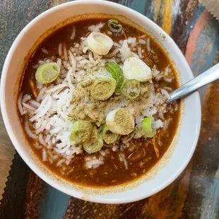 Chicken and sausage gumbo