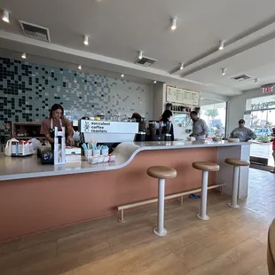 customers at counter