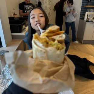 The Breakfast Burrito and the Sandwich.