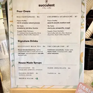 My favorite part of this is their syrups. I didn't try them but will go soon to try that signature one