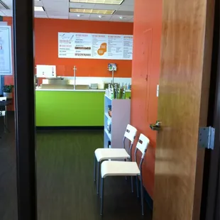 the inside of a waiting room