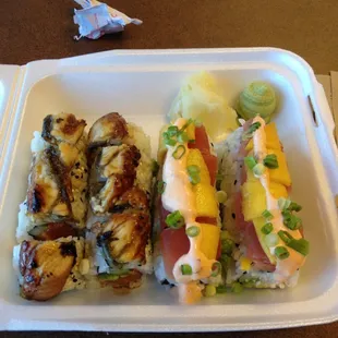 Pacific Coast and Kona rolls.