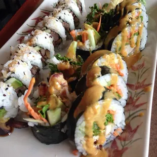food, sushi and sashimi, sushi, sashimi