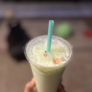 Pistachio milk tea